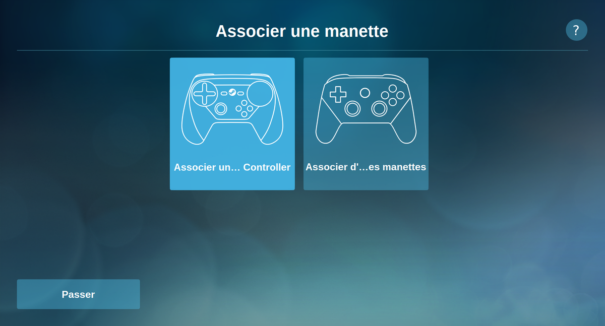 Steam link manettes