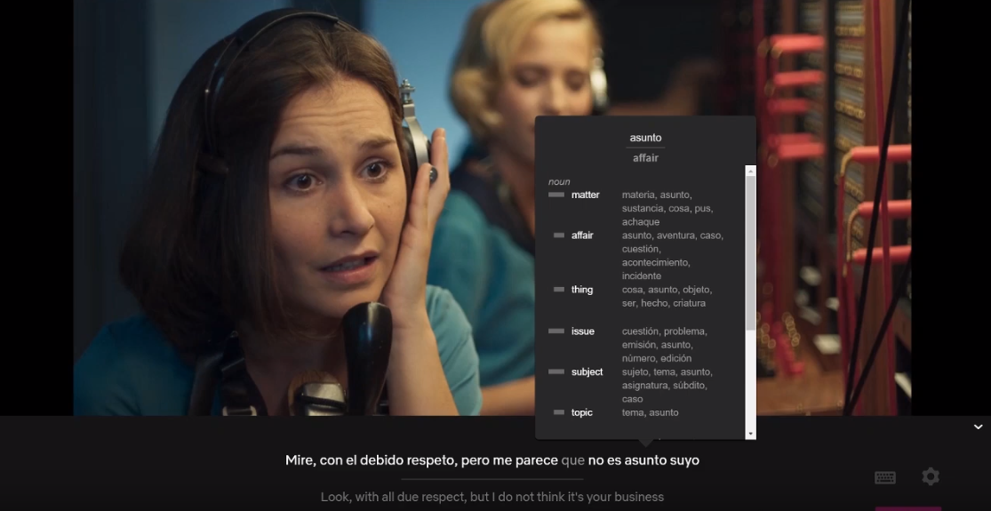 Language Learning with Netflix