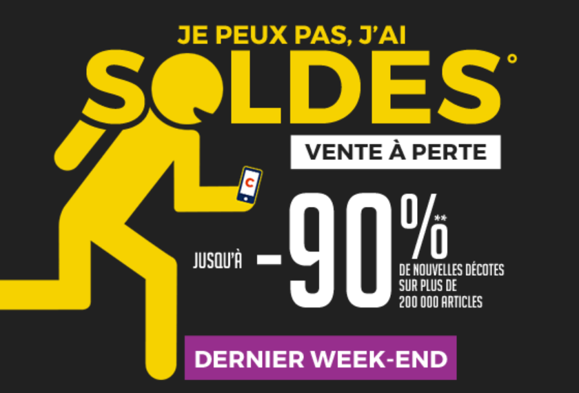 Soldes dernier we cdiscount