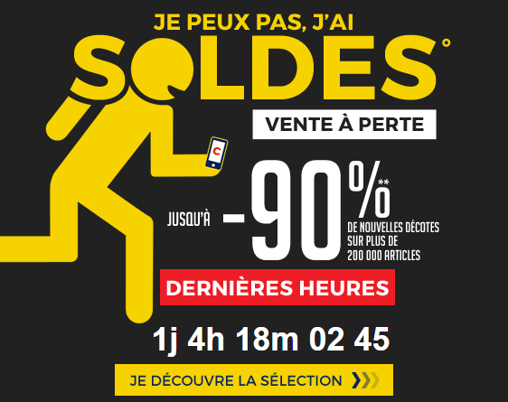 derniers heures soldes cdiscount