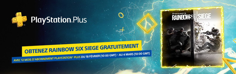 PlayStation Plus PS+ Rainbow Six Siege