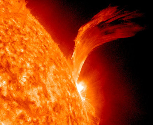 Solar Flare Erupts
