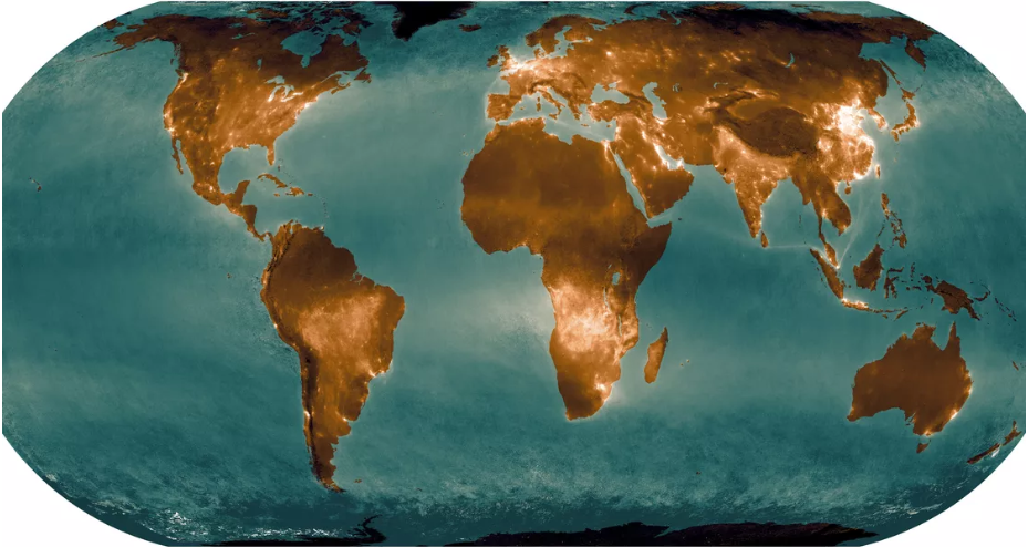 Carte pollution