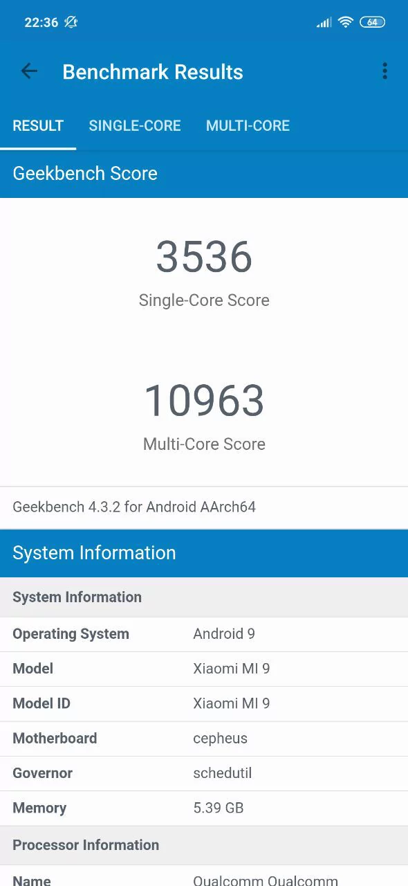 Xiaomi Mi 9 test