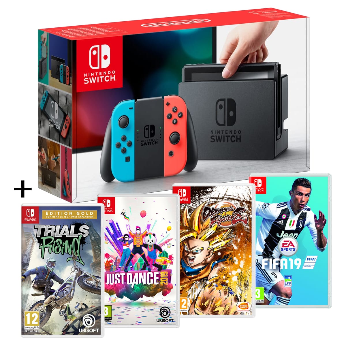 🔥 Bon plan : Pack Console Nintendo Switch + 4 jeux à 359,99€ au