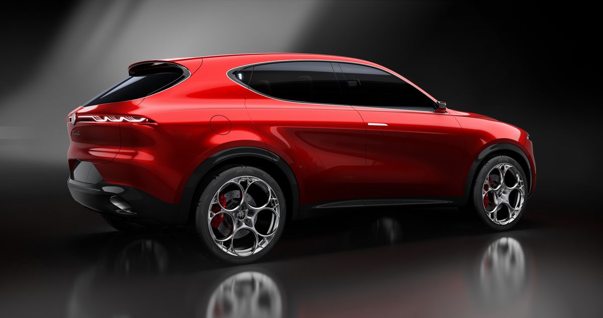 Le Tonale, un SUV hydride rechargeable, sera à la vente dès 2022. © Alfa Romeo
