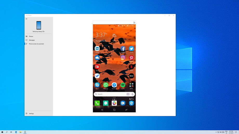 Windows 10 smartphone Android