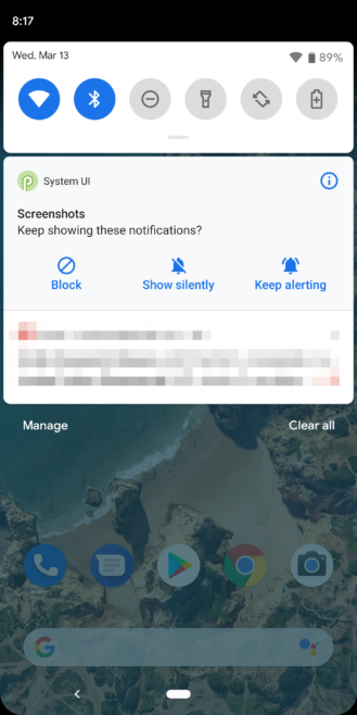 Notifications Android Q