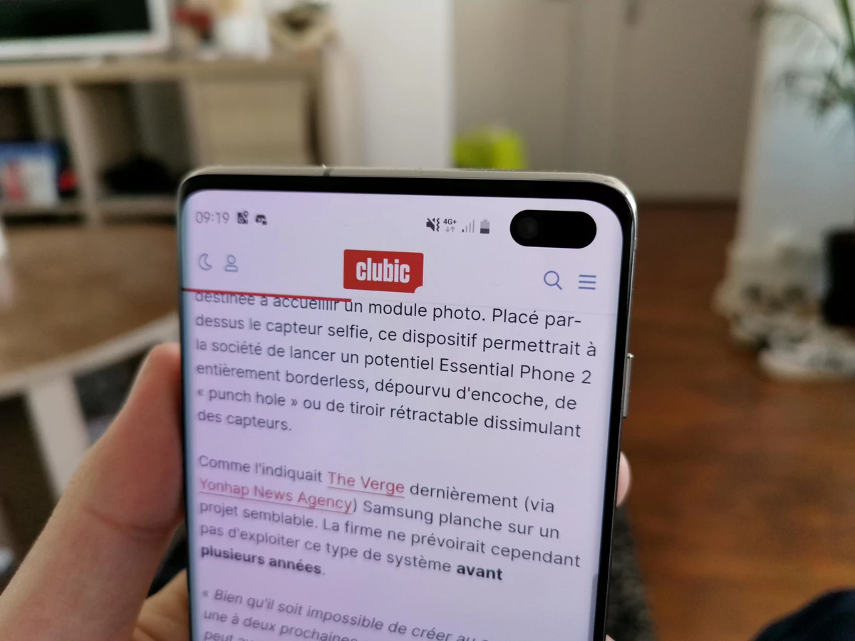Samsung Galaxy S10+ test