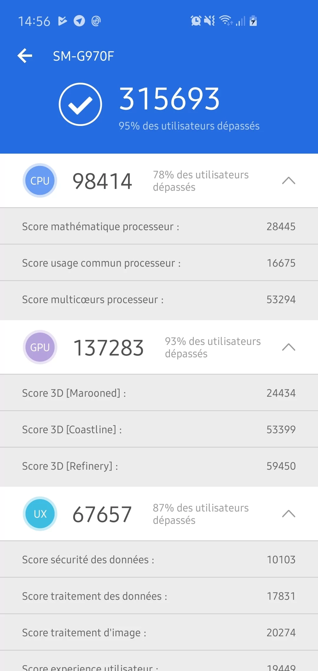 Samsung Galaxy S10e test