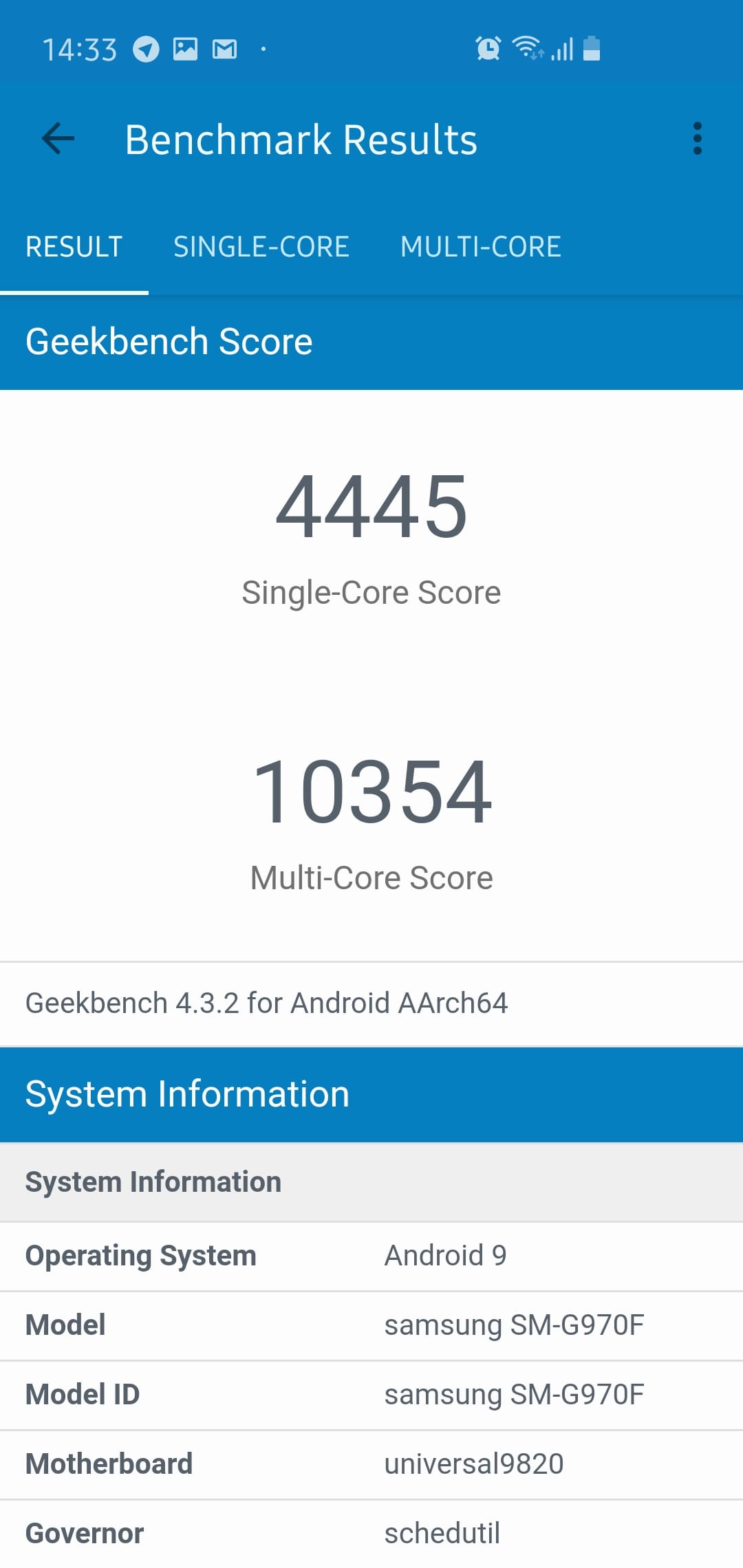 Samsung Galaxy S10e test