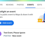 Google Maps : certains utilisateurs peuvent publier des événements publics