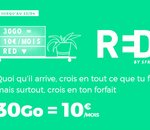 🔥 RED by SFR : Dépêchez-vous, le forfait 30Go est à 10€ par mois avec 1 mois offert 