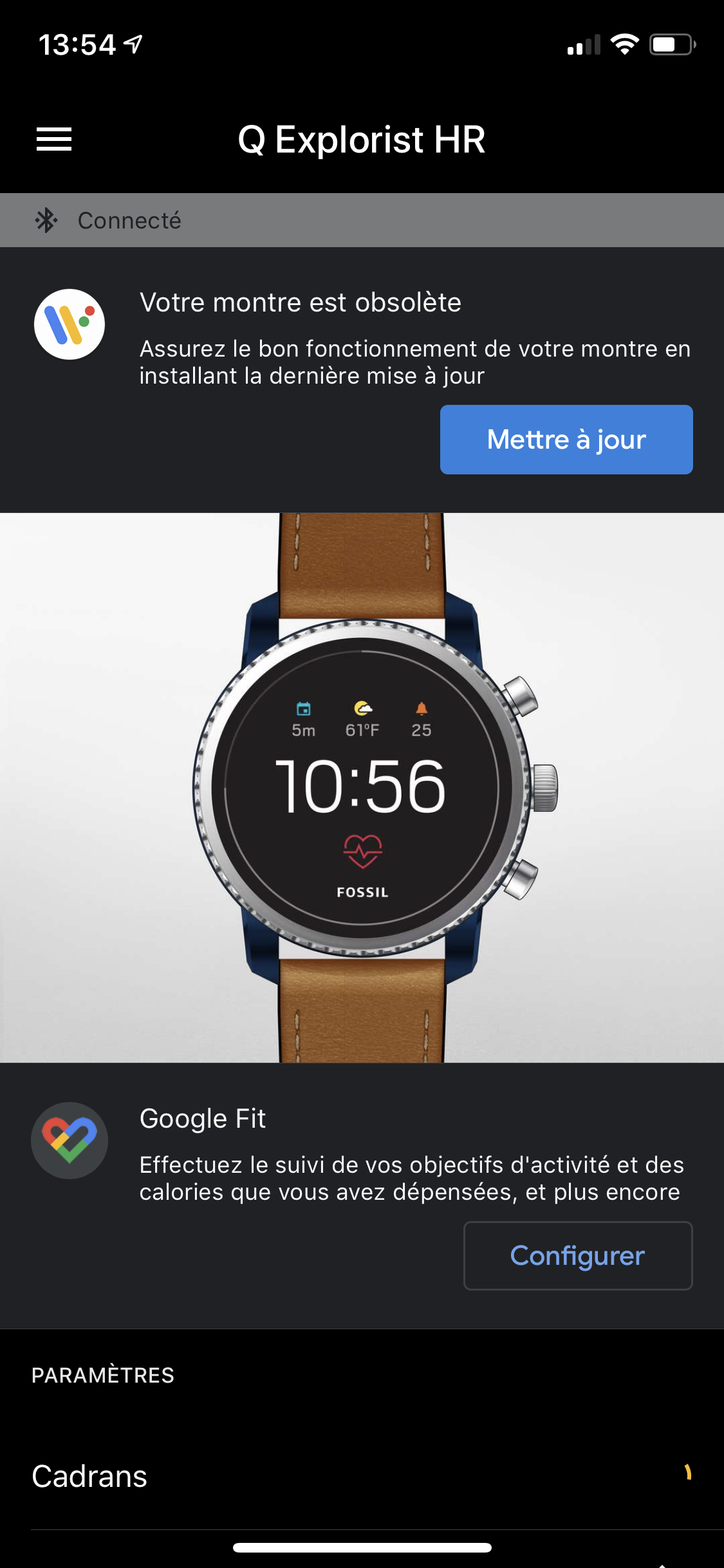 Montre fossil online explorist