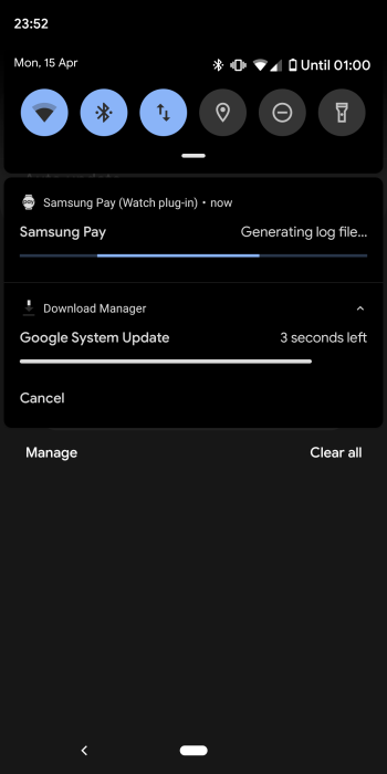 Google System Update