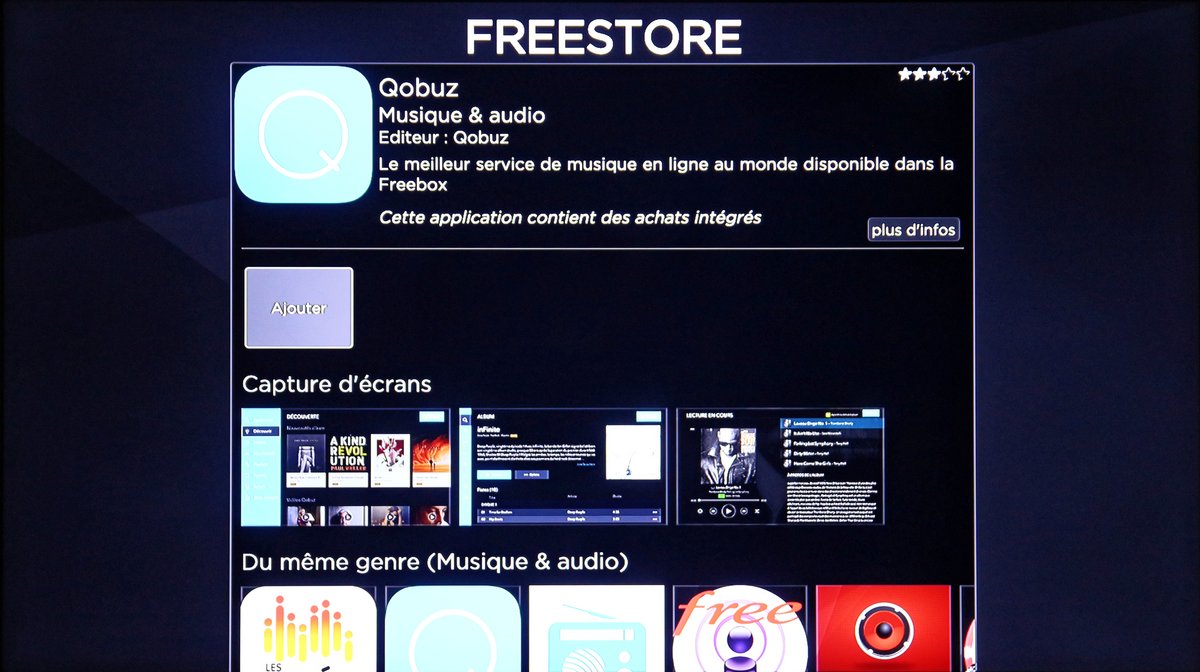 Freebox Delta Player Freestore Mes applications