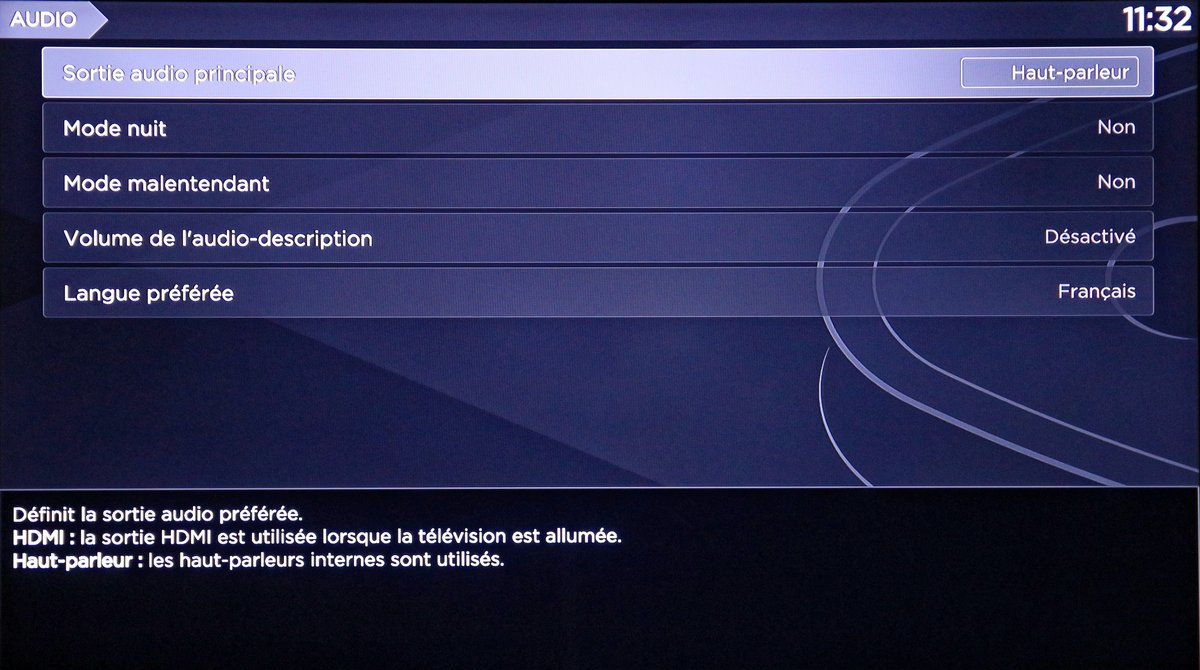 Freebox Delta Player mode nuit