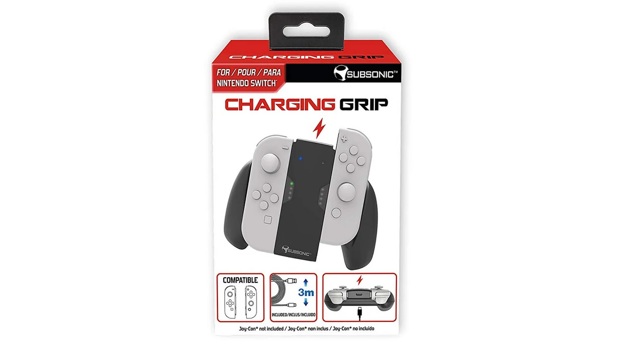 Grip avec fonction de recharge pour Joy-Con