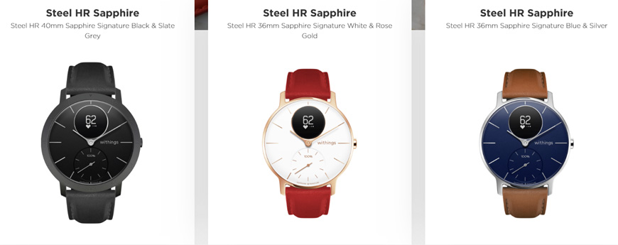 Withings cheap hr sapphire