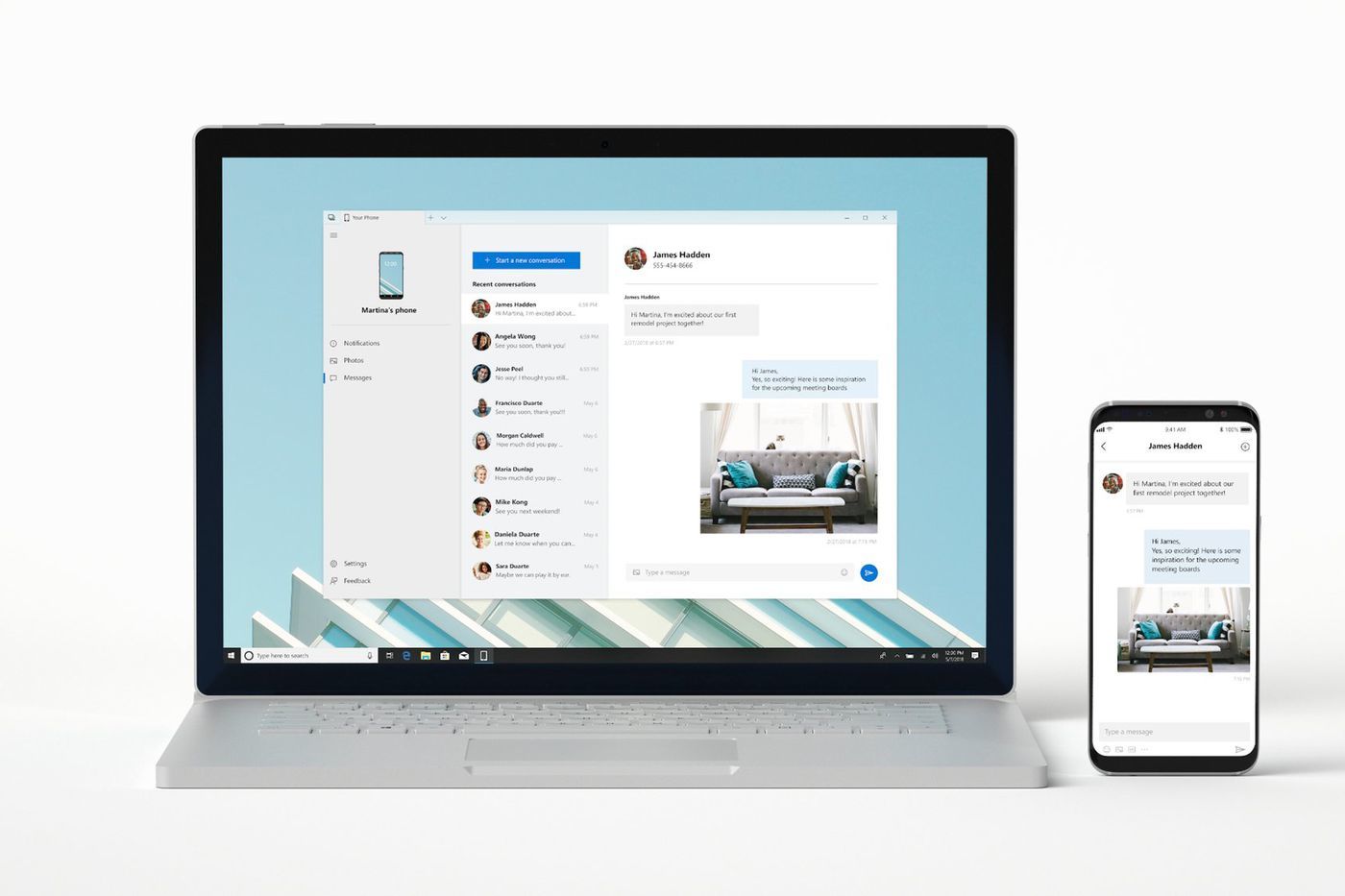 Windows 10 permettra bientôt le transfert sans fil de fichiers avec des smartphones Samsung