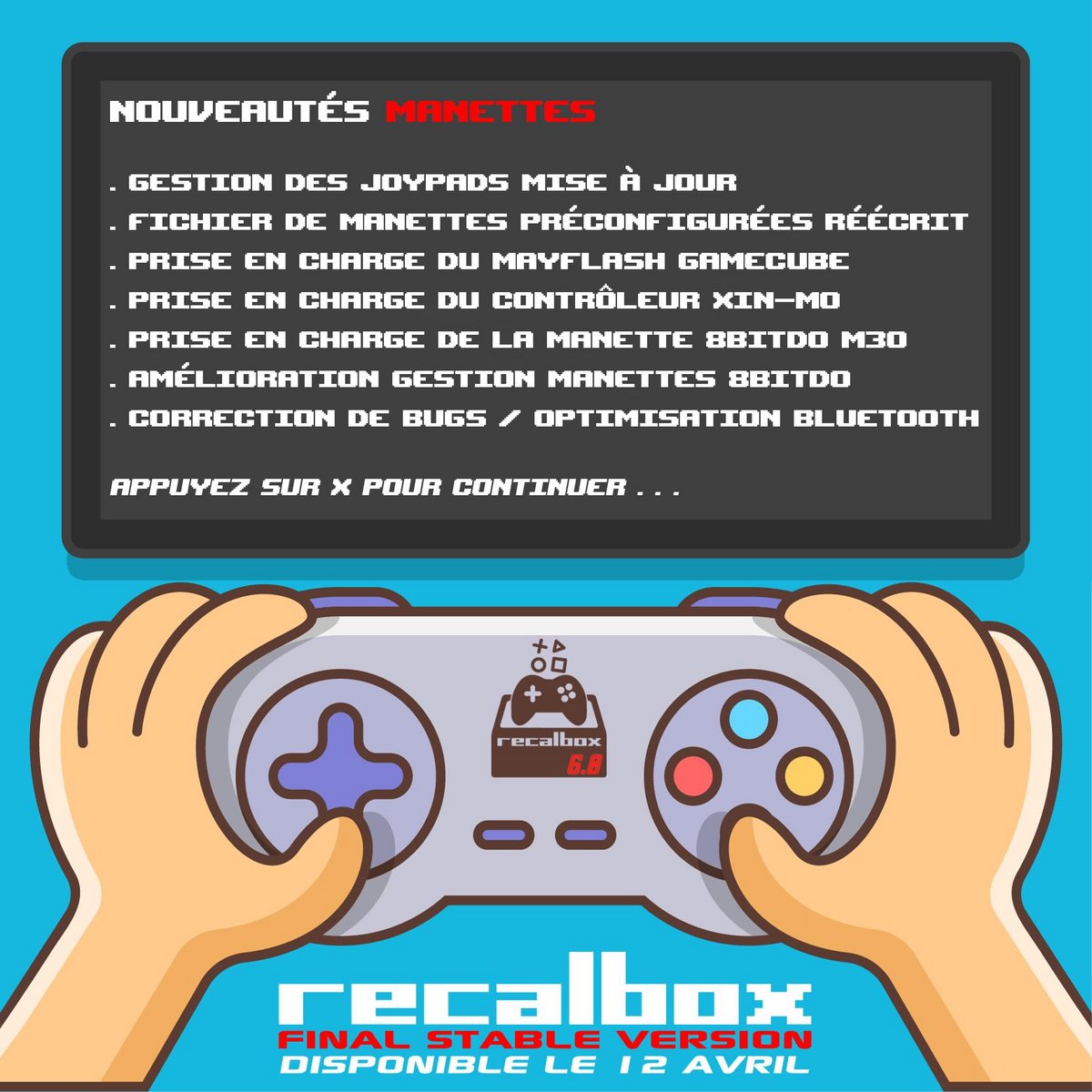 Recalbox 6 - manettes