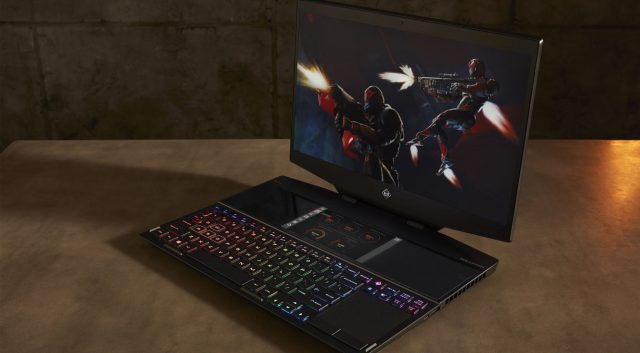 HP présente un Laptop Gaming équipé d'un second écran, intégré au dessus du  clavier