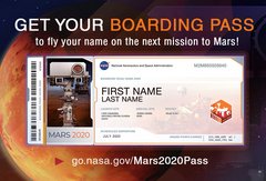 Mars 2020 : la NASA propose d'envoyer son nom sur la planète rouge