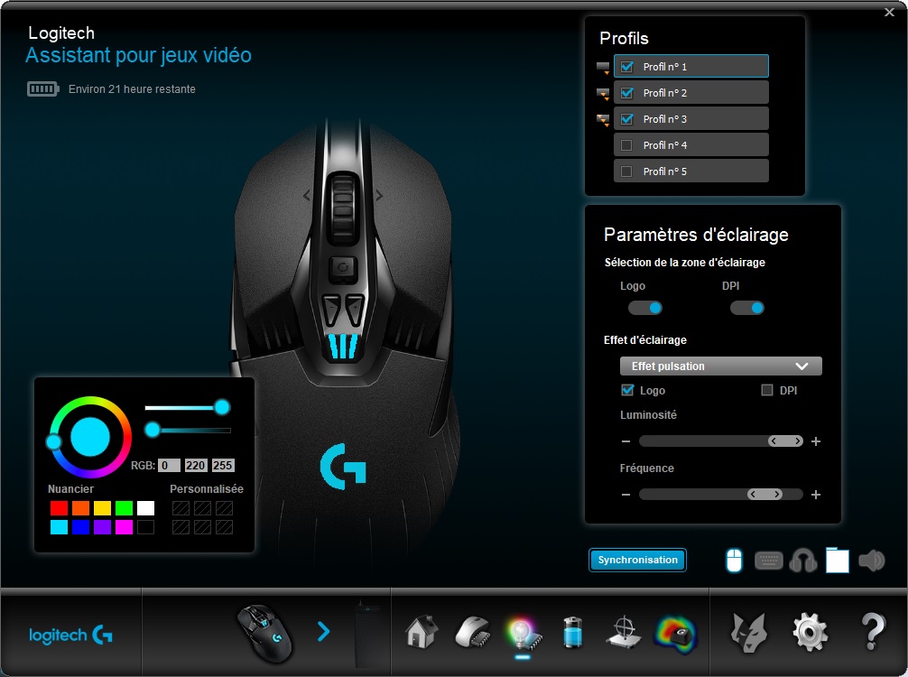 Test de la souris Logitech G903 et son tapis Powerplay : un combo