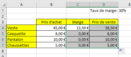 Tableau Excel 2