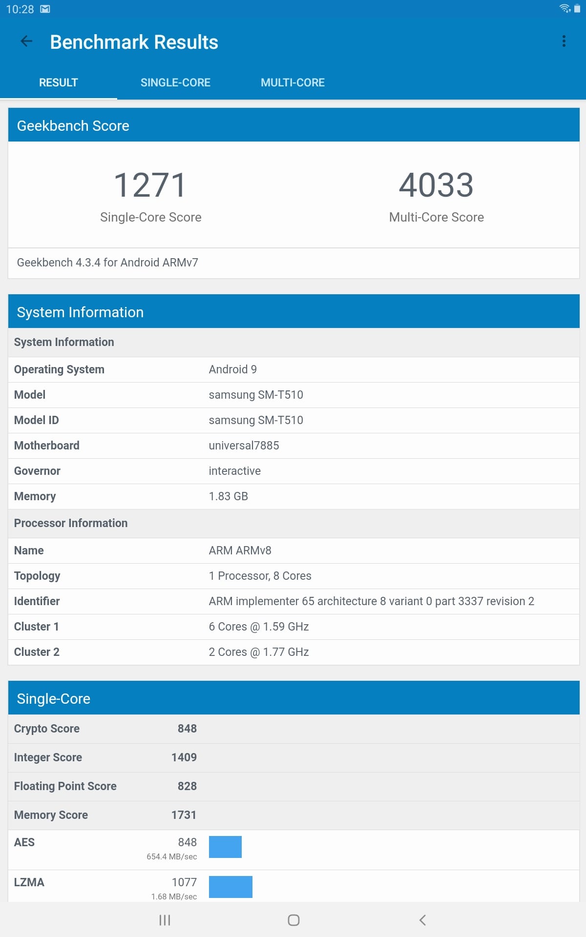 Samsung Galaxy Tab A 2019 Test