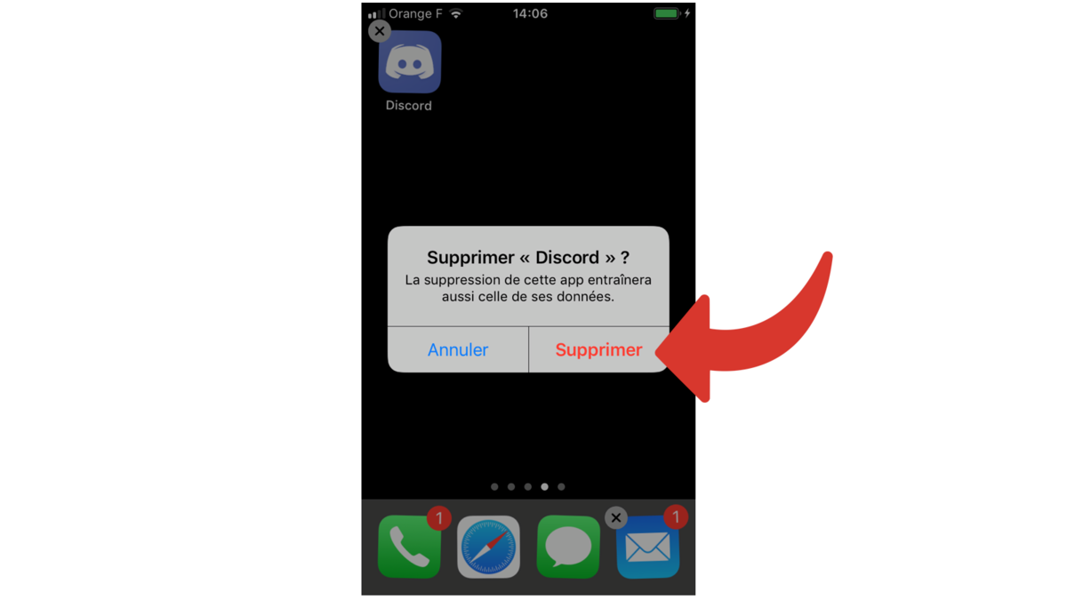 Supprimer app iPhone 2