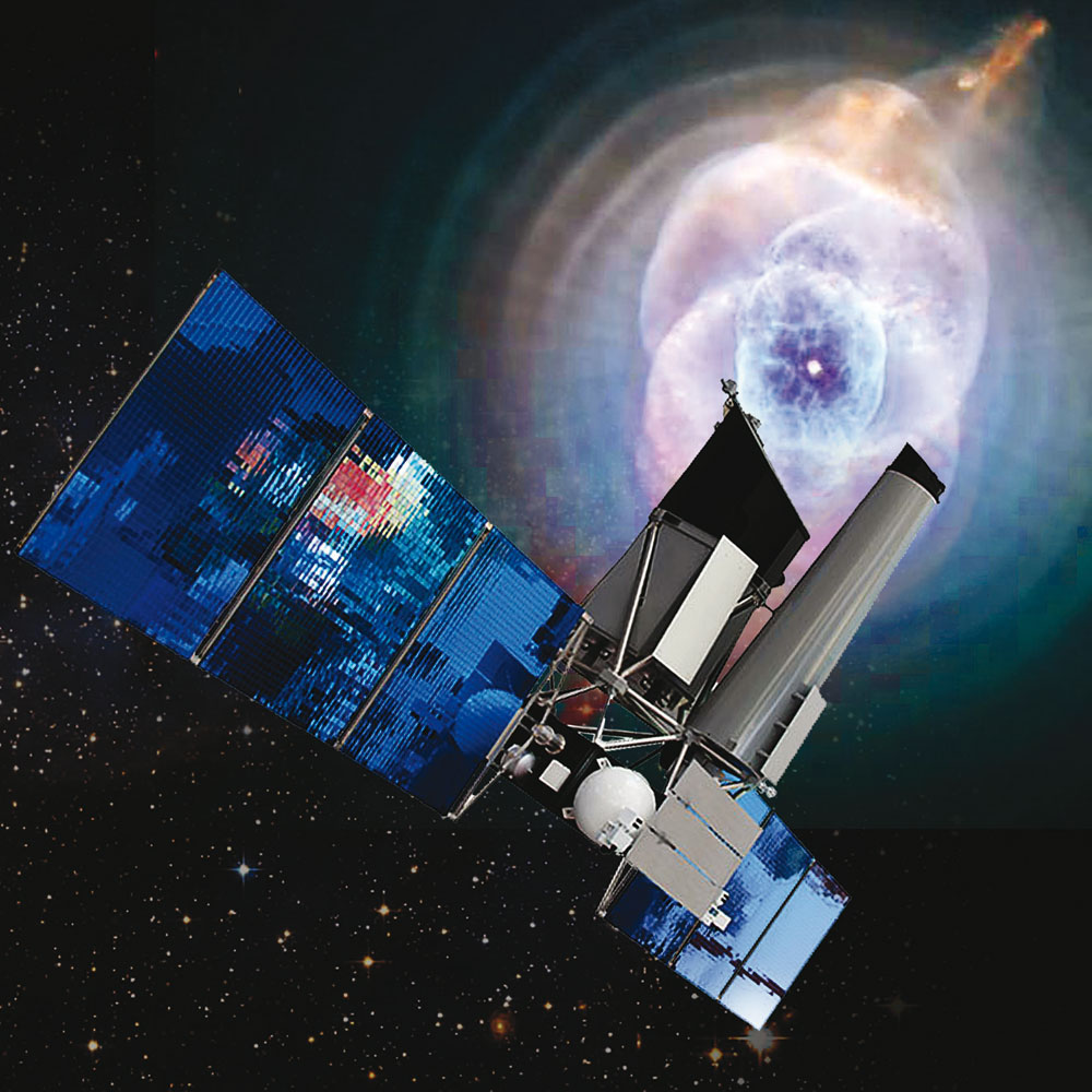 Vue artistique de l'engin spatial Spectrum-RG