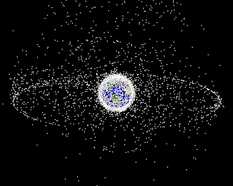 Débris spatiaux © NASA Orbital Debris Program Office