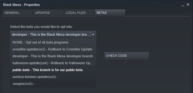 Black Mesa beta