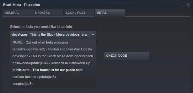 Black Mesa beta