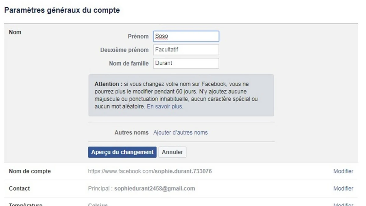 Comment Changer Son Nom Sur Facebook