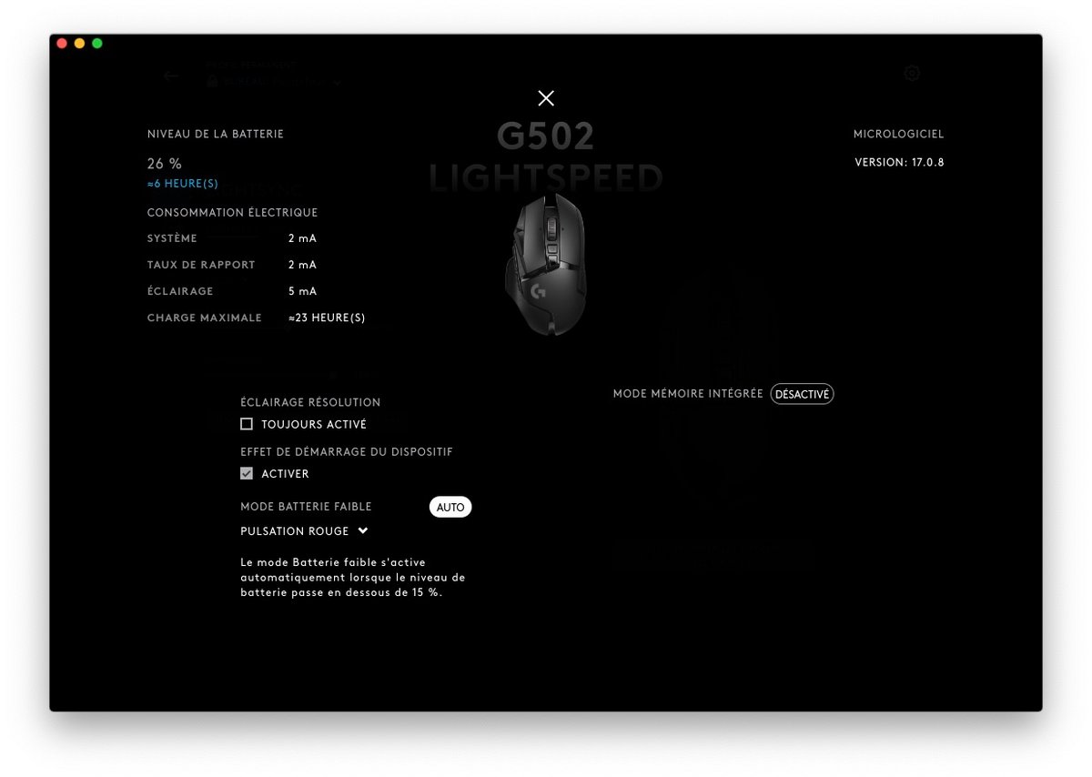 Logitech G502 Lightspeed test