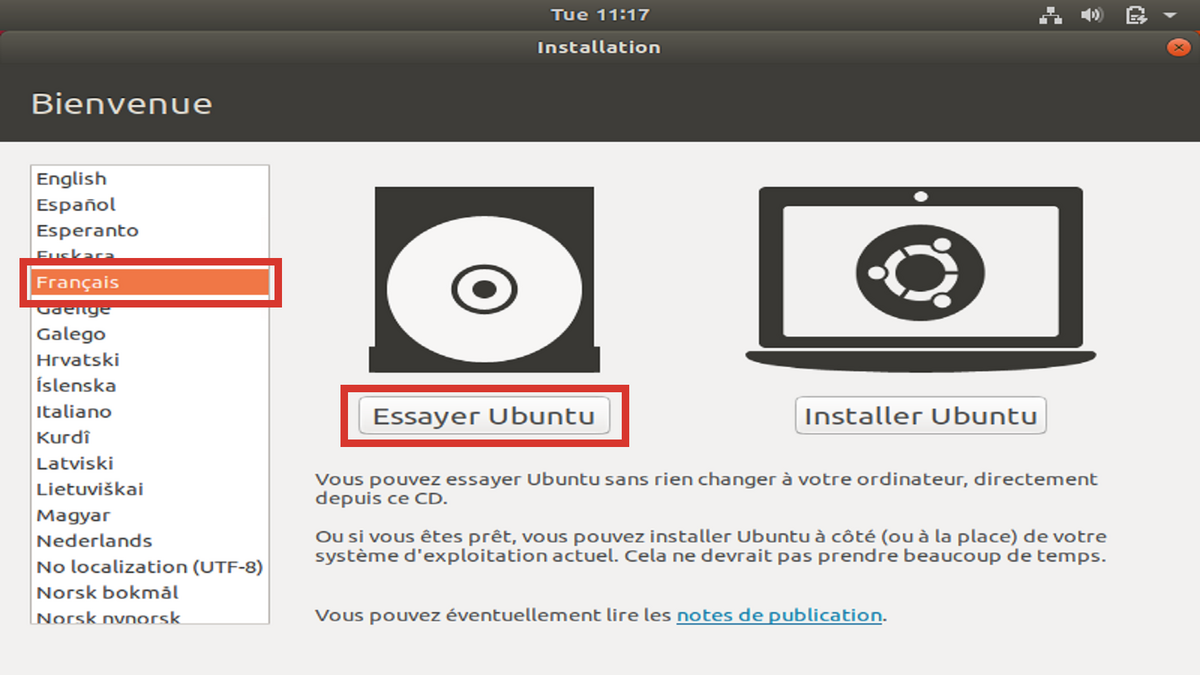 Ubuntu Live USB - Etape 7