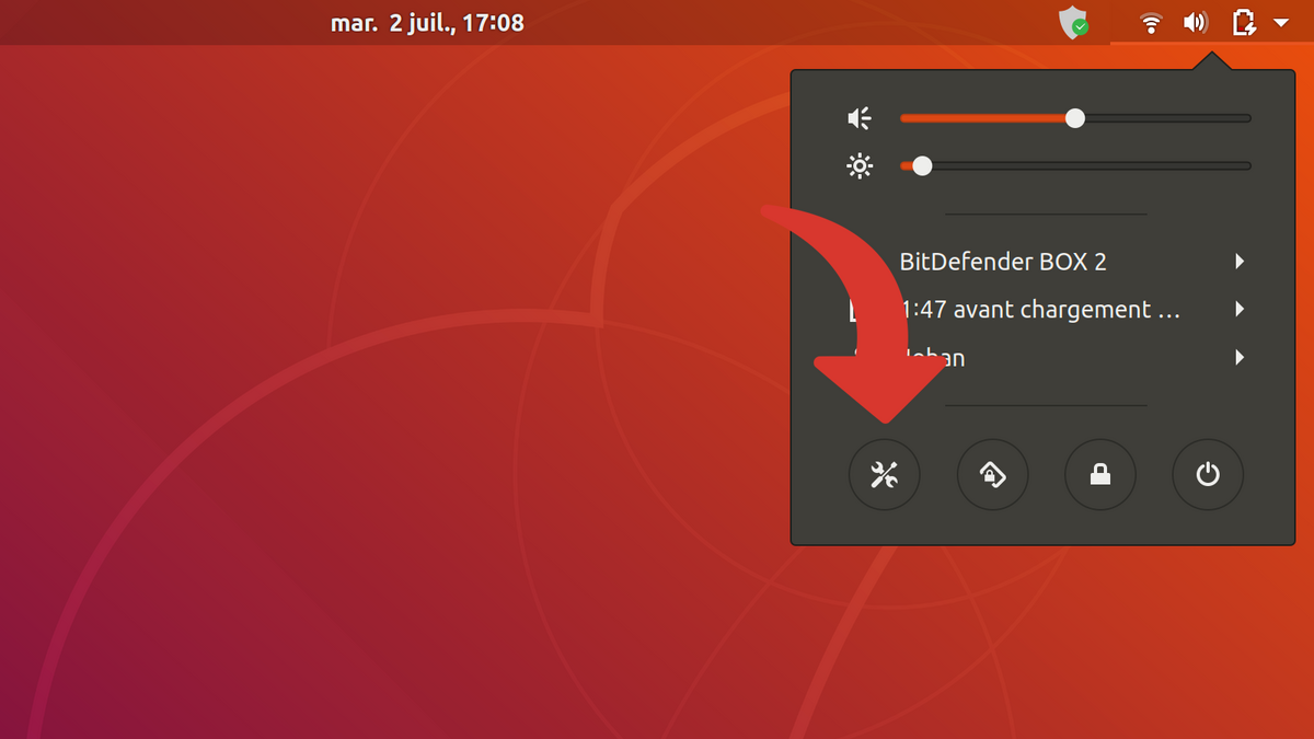 Ubuntu clavier étape 1