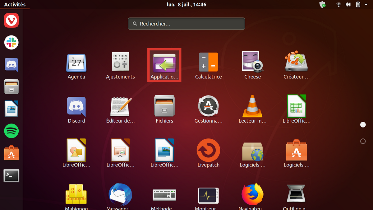 Lancement Ubuntu 2