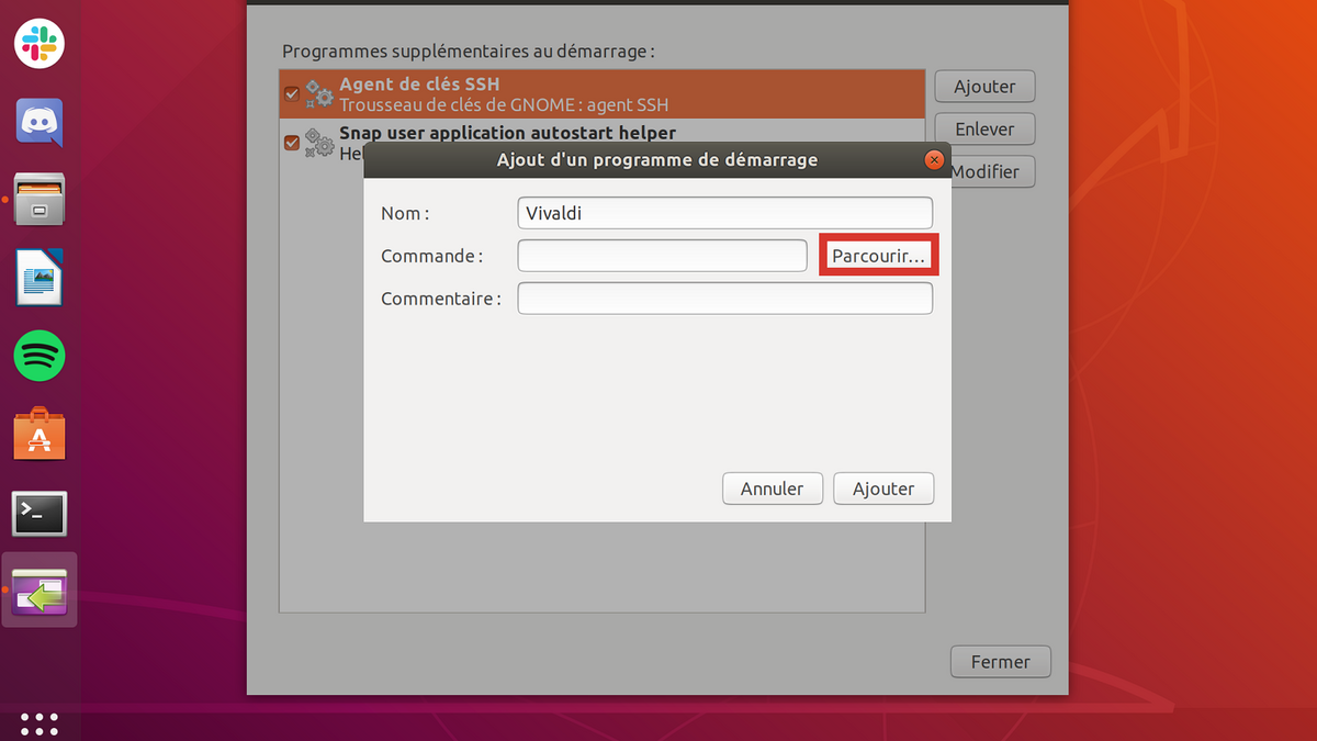 Lancement Ubuntu 6