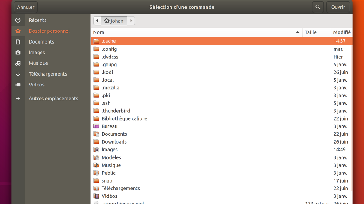 Lancement Ubuntu 7