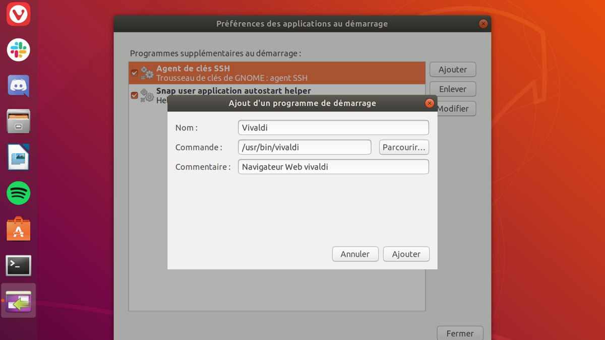Lancement Ubuntu 11