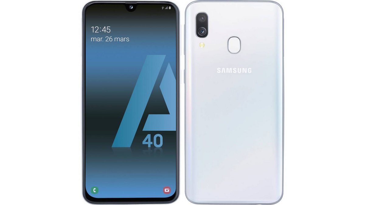 Soldes Amazon : smartphone Samsung Galaxy A40 blanc à 205⬠au lieu de 249â¬