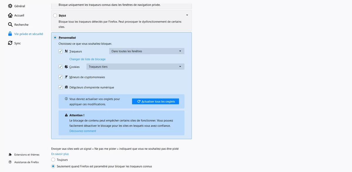Firefox securité 1