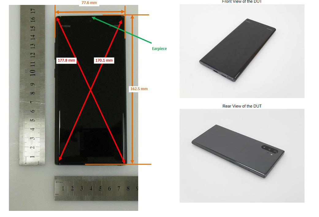 Galaxy Note 10 + Fcc