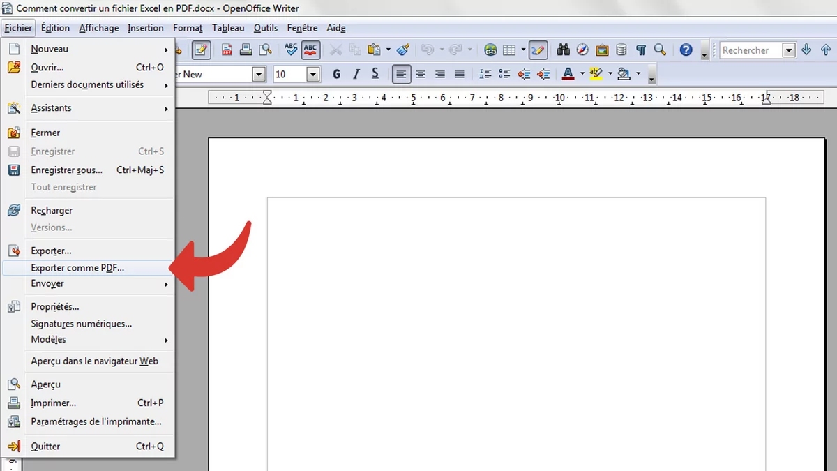 Comment Convertir Un Fichier Pdf Avec Open Office