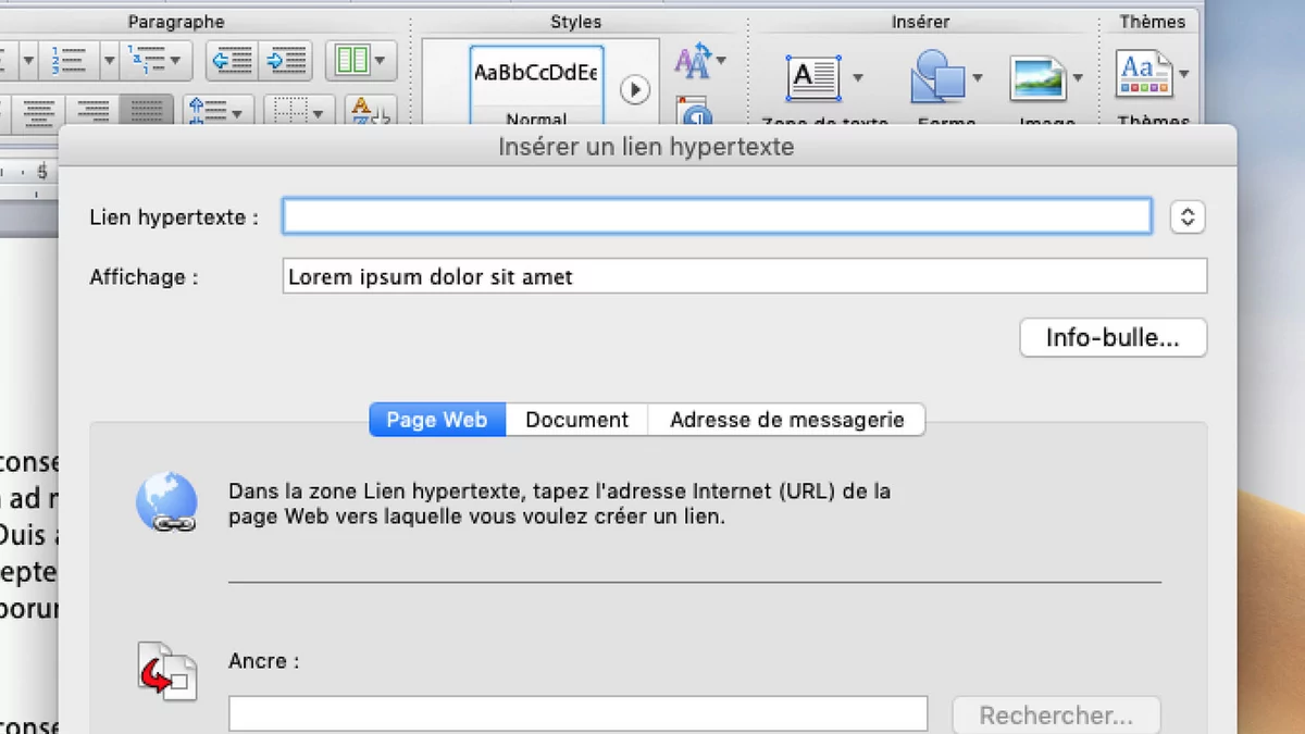 Comment Creer Un Lien Hypertexte Sur Word
