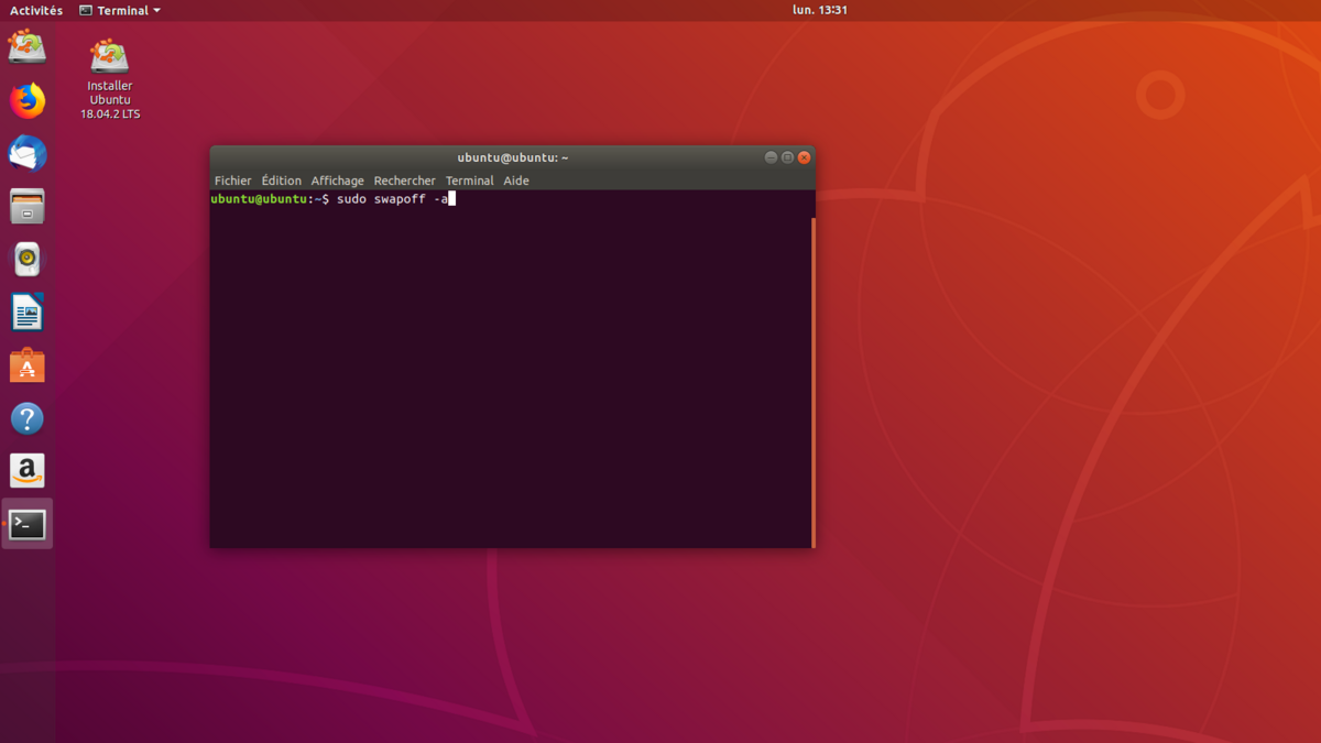 Effacement Ubuntu 2