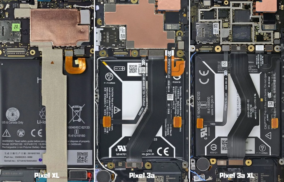 Pixel 3a XL fond écran transparent